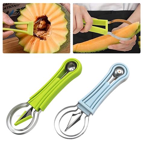 4 In 1 Stainless Steel Fruit Tool Set Carving Knife Fruit Watermelon