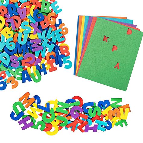 Play Kreative Self Adhesive Foam Letters And Numbers 504 Pcs Assorted