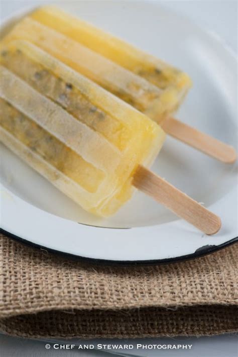 Passion Fruit Popsicle Or Icicle 8 Fruit Popsicles Fruit Popsicle