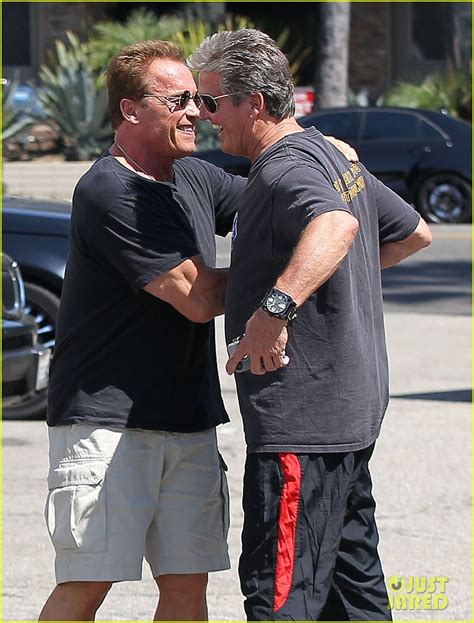 Patrick Schwarzenegger Lunch With Dad Arnold And Sylvester Stallone