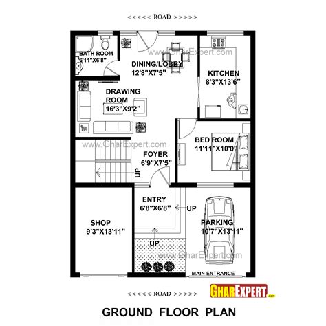 House Plan For 30 Feet By 40 Feet Plot Plot Size 133 Square Yards