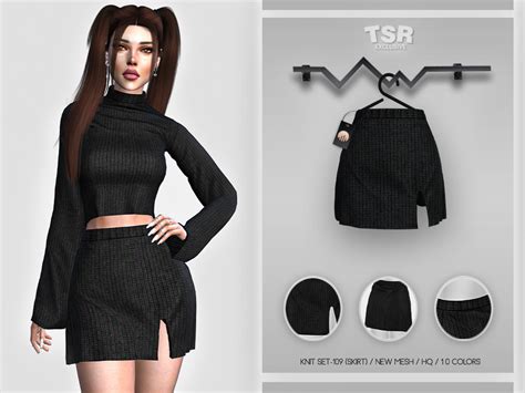 The Sims Resource Knit Set 109 Skirt Bd416
