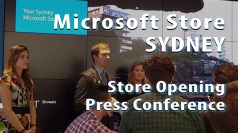 Microsoft Store Sydney Grand Opening Press Conference Youtube