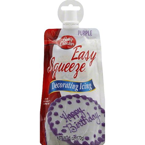 Betty Crocker Easy Squeeze Decorating Icing Purple Frosting