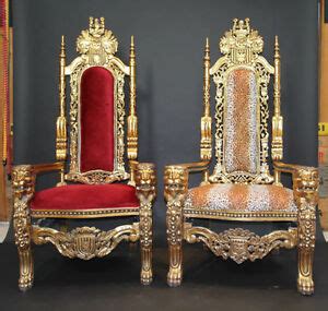 .bride and groom's have put on their wedding chair decor. Wedding Chair Rental - King Queen Throne - Bride Groom ...