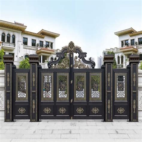 China Custom Wrought Iron Residential Main Entrance Gatesiron Main