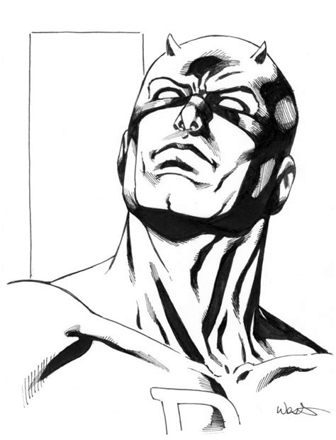 Daredevil By Kevin West Drawing Superheroes Marvel Drawings Marvel
