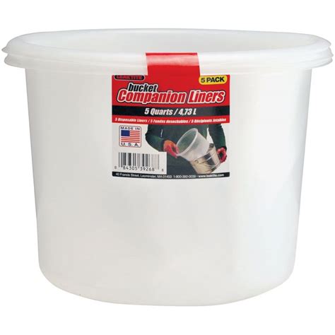 Buy Leaktite Bucket Companion Liner 5 Qt White