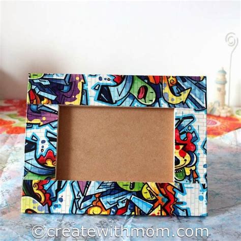Create With Mom Decorating Picture Frames Using Creative Duct Tape
