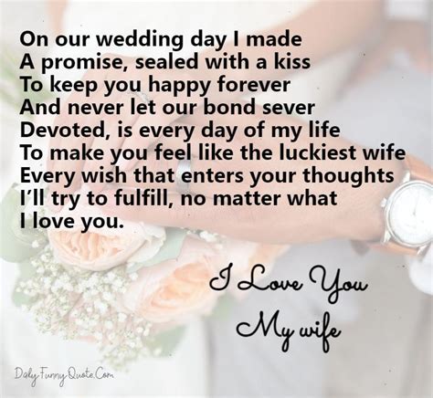 42 Cute Love Poems For Wife From The Heart Romantic I Love You Dailyfunnyquote