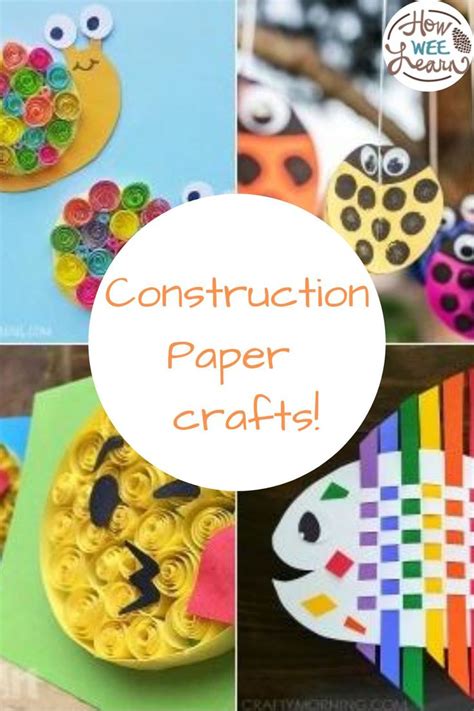 Construction Paper Crafts For Kids To Make How Wee Learn In 2020