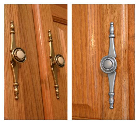 Depending on the motif, hinge finishes are often selected to complement the door or trim color. Making the New Kitchen Our Own - Amy Latta Creations