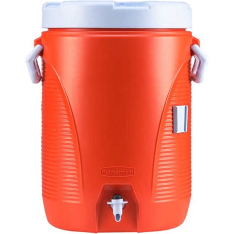 Rubbermaid 1840999 Insulated Water Cooler 5 Gal Orange 10dia X 19 1