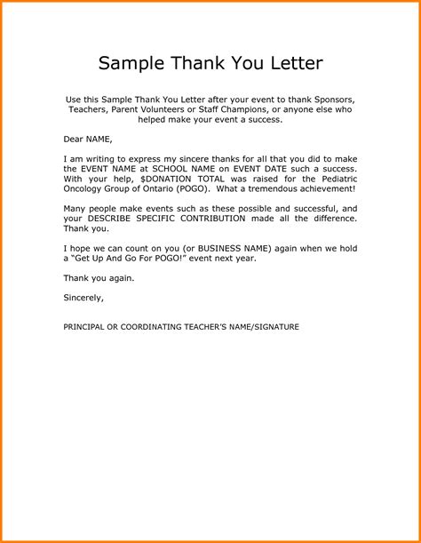 Image Result For Thank You Letter To Teachers From Principal Letter