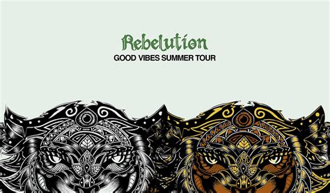 rebelution good vibes summer tour poster design gig on behance