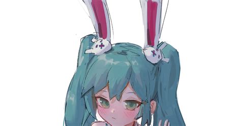 Hatsune Miku Vocaloid Bunny Girl Mikubun Pixiv