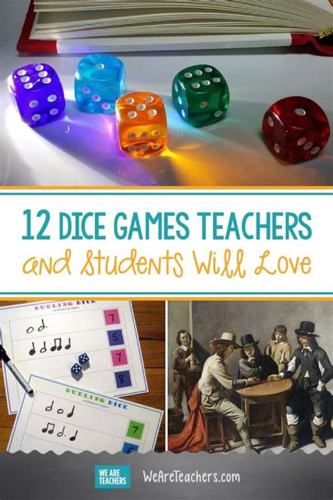 20 Dice Games Teachers And Students Will Love Dice Math Games Math