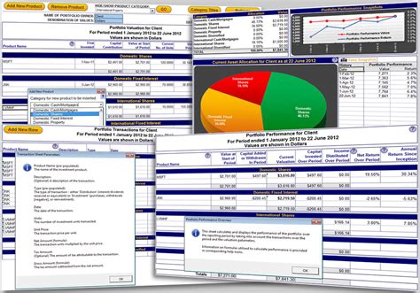 excel portfolio performance tracking template