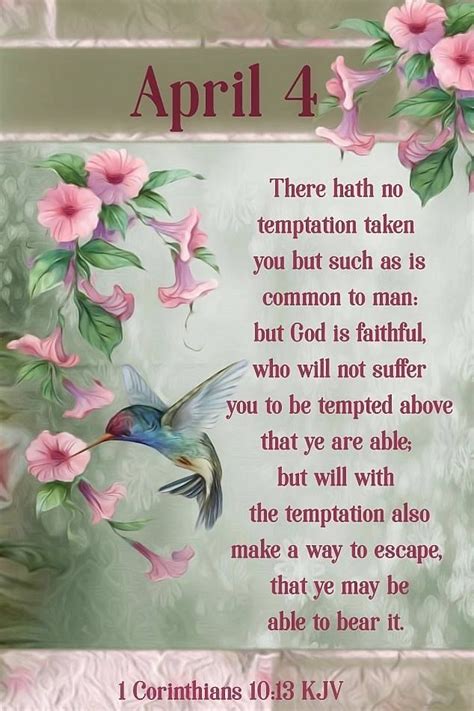 This funny april fool day quote will surely make him laugh out loud on your playful yet smart text… #16804 #April4 2020 #Daily #Blessing #1Corinthians10v13 KJV in 2021 | December scriptures ...