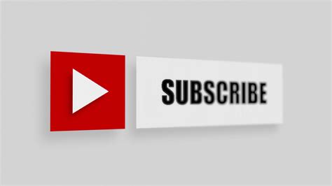 Youtube Video Channel Subscribe Button Banner Animated Subscription