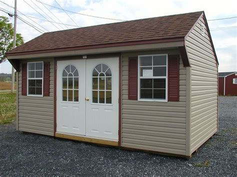 Clay Siding Brown Roof And Burgundy Shutters With White Trim Maybe