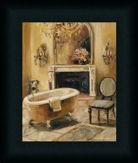Once you've found your favorite print, you can have it smoothly coated in gesso, our frames come in a range of colors, from basic black or white to shades of natural nudes. French Bath I Marilyn Hageman Bathroom Spa Framed Art ...