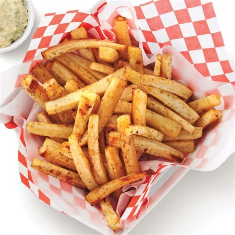 Frites de panais miel et cari cuites au four
