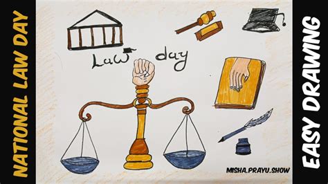 Law Day Drawing Constitution Day Of India Drawing National Law Day
