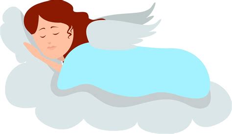 Sleeping Angel Illustration Vector On White Background 13746936
