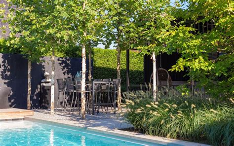 U heeft geen grote tuin nodig om voor een zwembad te kiezen. Moderne kleine tuin met groot zwembad in 2020 | Outdoor, Outdoor decor, Pool