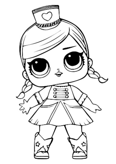 LOL Doll Majorette Coloring page #Coloring | Unicorn coloring pages, Coloring pages, Lol dolls