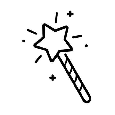 Simple Magic Wand Coloring Page Download Print Or Color Online For Free