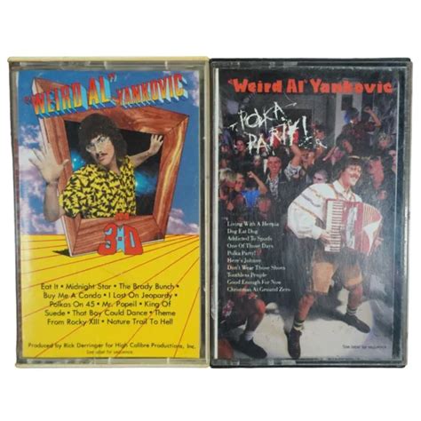 2 Weird Al Yankovic Lot In 3d Polka Party Cassette Tape 699