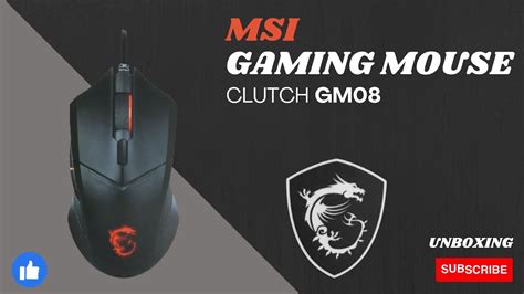 Msi Gaming Mouse Clutch Gm08 Unboxing Youtube