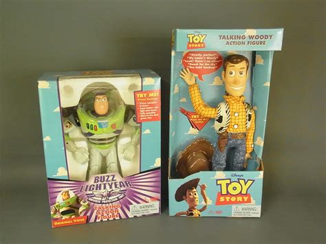 Disnys Toy Story Talking Woody Action Figure And Buzz Lightyear Universe