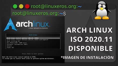 Arch Linux Iso 202011 Ahora Con Linux Kernel 59 Linuxeros