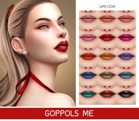 Gpme Gold Lips Cc04 At Goppols Me Lana Cc Finds