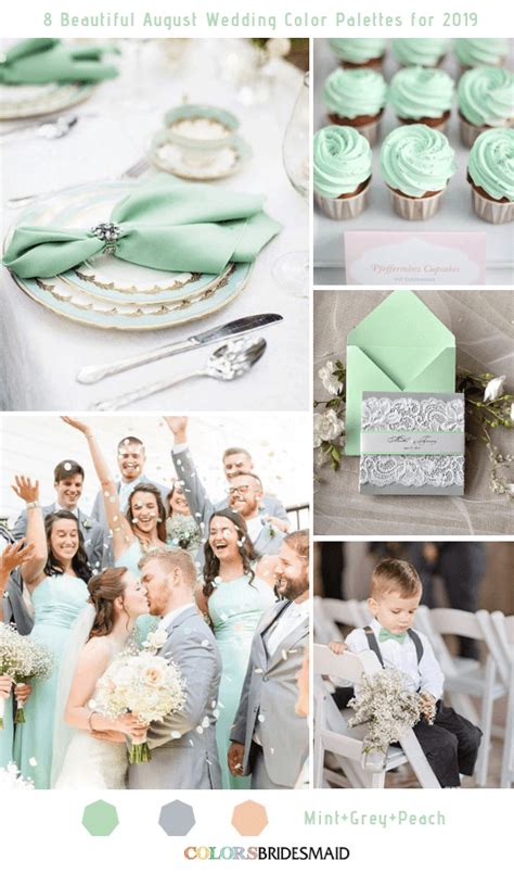 8 Beautiful August Wedding Color Palettes For 2019 August Wedding