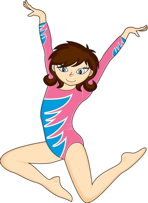 Cute Cartoon Gymnast Gymnastics Sport And Leisure Illustration 22857125
