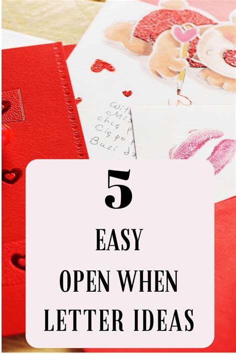 5 Easy Open When Letter Ideas Finding Mandee Open When Letters