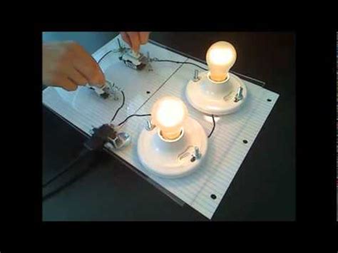 Light switch wiring diagram of a ceiling light to a light switch using 3 conductor cable to the switch. Two switch, two light circuit explained - YouTube