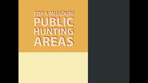 Missouri Public Hunting Land Map Maping Resources