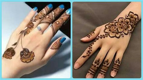 Most Beautiful Simple And Stylish Fingers Mehndi Designs
