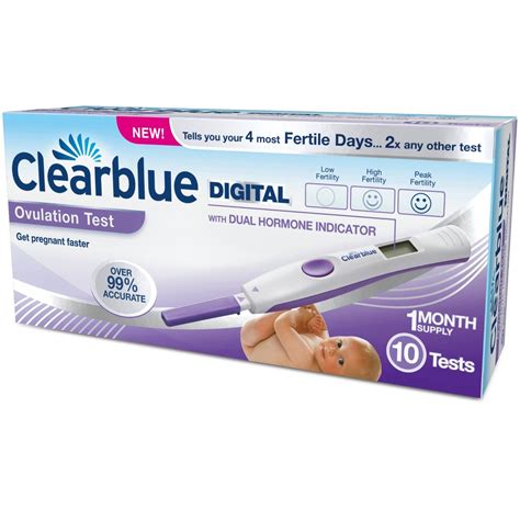 Clearblue New Advanced Digital Ovulation Test Pack Of 10 Sticks Ebay