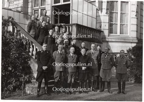 Original Wwii Dutch Ss Photo Visit Of Himmler To The Netherlands