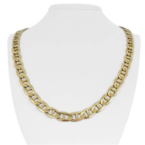 1980s Gucci Solid Yellow Gold Link Necklace At 1stdibs Vintage Gucci