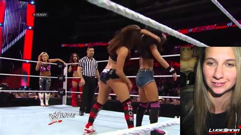 Wwe Raw 12 16 13 Total Divas Nikki Tooth Knocked Out Vs Aj Lee And Crew Live Commentary Youtube