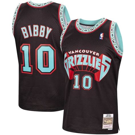Mike Bibby Vancouver Grizzlies Mitchell And Ness 1998 99 Hardwood