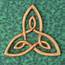 Celtic Knot Of Inner Strength Wood Carving Triquetra Trinity Triangle 