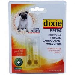 Pipetas insectífugas Dixie para perro pequeño